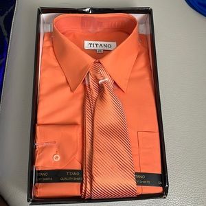 Men dress shirt with tie